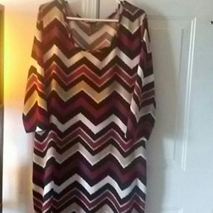 Chevron strip Dress